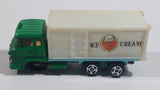 Vintage Hino Semi Delivery Truck Ice Cream Green and White Die Cast Toy Car Vehicle - Hong Kong