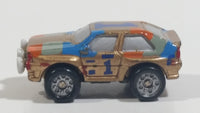 1989 Galoob Micro Machines Sun Color Changers Audi Quattro #1 Gold Tiny Miniature Die Cast Toy Car Vehicle