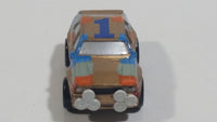 1989 Galoob Micro Machines Sun Color Changers Audi Quattro #1 Gold Tiny Miniature Die Cast Toy Car Vehicle