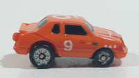 1989 Galoob Micro Machines Sun Color Changers '80s Thunderbird Drag Racer #9 Orange Tiny Miniature Die Cast Toy Car Vehicle