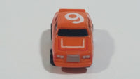 1989 Galoob Micro Machines Sun Color Changers '80s Thunderbird Drag Racer #9 Orange Tiny Miniature Die Cast Toy Car Vehicle