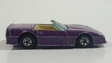 1990 Hot Wheels Color Racers II '83 Custom Corvette Convertible Purple Blue Die Cast Toy Car Vehicle
