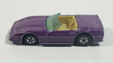 1990 Hot Wheels Color Racers II '83 Custom Corvette Convertible Purple Blue Die Cast Toy Car Vehicle