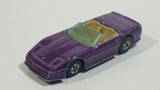 1990 Hot Wheels Color Racers II '83 Custom Corvette Convertible Purple Blue Die Cast Toy Car Vehicle