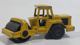 Majorette No. 226 Steam Roller Yellow Die Cast Toy Car Road Construction Equipment Vehicle