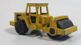 Majorette No. 226 Steam Roller Yellow Die Cast Toy Car Road Construction Equipment Vehicle