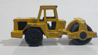 Majorette No. 226 Steam Roller Yellow Die Cast Toy Car Road Construction Equipment Vehicle