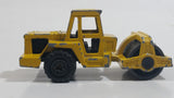 Majorette No. 226 Steam Roller Yellow Die Cast Toy Car Road Construction Equipment Vehicle