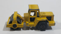 Majorette No. 226 Steam Roller Yellow Die Cast Toy Car Road Construction Equipment Vehicle