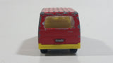 Majorette No. 243 Ford Transit Van "City Bus" Red 1/60 Scale Die Cast Toy Car Vehicle