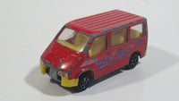 Majorette No. 243 Ford Transit Van "City Bus" Red 1/60 Scale Die Cast Toy Car Vehicle