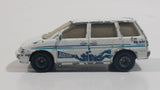 1999 Matchbox Sea Explorer Nissan Prairie Van White Die Cast Toy Race Car Vehicle