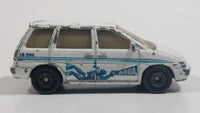 1999 Matchbox Sea Explorer Nissan Prairie Van White Die Cast Toy Race Car Vehicle