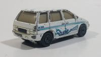 1999 Matchbox Sea Explorer Nissan Prairie Van White Die Cast Toy Race Car Vehicle