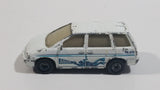 1999 Matchbox Sea Explorer Nissan Prairie Van White Die Cast Toy Race Car Vehicle