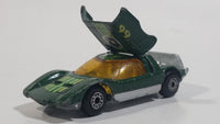 Vintage 1971 Lesney Matchbox Superfast No.66 Mazda RX500 Dark Green Die Cast Toy Car Vehicle with Opening Rear Mounted Engine Cover