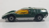 Vintage 1971 Lesney Matchbox Superfast No.66 Mazda RX500 Dark Green Die Cast Toy Car Vehicle with Opening Rear Mounted Engine Cover