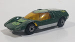 Vintage 1971 Lesney Matchbox Superfast No.66 Mazda RX500 Dark Green Die Cast Toy Car Vehicle with Opening Rear Mounted Engine Cover