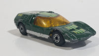 Vintage 1971 Lesney Matchbox Superfast No.66 Mazda RX500 Dark Green Die Cast Toy Car Vehicle with Opening Rear Mounted Engine Cover