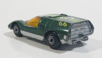 Vintage 1971 Lesney Matchbox Superfast No.66 Mazda RX500 Dark Green Die Cast Toy Car Vehicle with Opening Rear Mounted Engine Cover