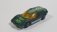 Vintage 1971 Lesney Matchbox Superfast No.66 Mazda RX500 Dark Green Die Cast Toy Car Vehicle with Opening Rear Mounted Engine Cover