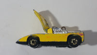 1981 Hot Wheels Cannonade Yellow Die Cast Toy Race Car Vehicle w/ Opening Hood - Hong Kong