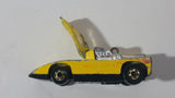 1981 Hot Wheels Cannonade Yellow Die Cast Toy Race Car Vehicle w/ Opening Hood - Hong Kong