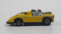 1981 Hot Wheels Cannonade Yellow Die Cast Toy Race Car Vehicle w/ Opening Hood - Hong Kong