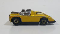 1981 Hot Wheels Cannonade Yellow Die Cast Toy Race Car Vehicle w/ Opening Hood - Hong Kong