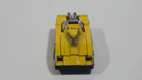 1981 Hot Wheels Cannonade Yellow Die Cast Toy Race Car Vehicle w/ Opening Hood - Hong Kong