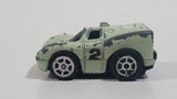 Rare HTF Vintage SM Summer Marz Karz s8022 Very Light Green Mini Pull Back Motor #2 Die Cast Toy Race Car Vehicle Hong Kong