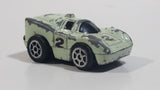 Rare HTF Vintage SM Summer Marz Karz s8022 Very Light Green Mini Pull Back Motor #2 Die Cast Toy Race Car Vehicle Hong Kong