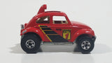 1998 Hot Wheels Baja Bug Volkswagen VW Beetle Red Die Cast Toy Car Vehicle