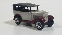 Vintage 1974 Tomica No. 60 Datsun Silver and Maroon Red with Black Roof 1/49 Scale Die Cast Toy Car Vehicle Made in Japan