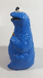 Vintage Hand Painted Sesame Street Cookie Monster Character Ceramic Figure 5 1/2" Tall