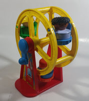 1993 Fisher Price Little People Country Fair Ferris Wheel and Airplane Amusement Rides Toys with 5 Characters