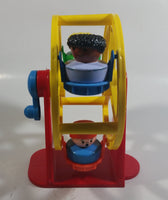 1993 Fisher Price Little People Country Fair Ferris Wheel and Airplane Amusement Rides Toys with 5 Characters