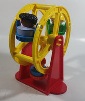 1993 Fisher Price Little People Country Fair Ferris Wheel and Airplane Amusement Rides Toys with 5 Characters