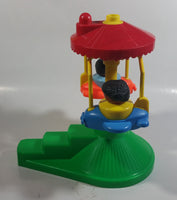 1993 Fisher Price Little People Country Fair Ferris Wheel and Airplane Amusement Rides Toys with 5 Characters