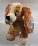 Walt Disney Animated Film Movie Lady From Lady and The Tramp 14" Long Cartoon Puppy Dog Character Plush Stuffed Animal with Tags