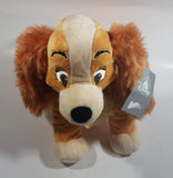 Walt Disney Animated Film Movie Lady From Lady and The Tramp 14" Long Cartoon Puppy Dog Character Plush Stuffed Animal with Tags