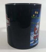 2011 Harley Davidson Motor Cycles Santa Christmas Themed Ceramic Coffee Mug Cup Collectible