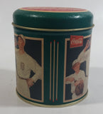 Rare 1994 Coca-Cola Coke Soda Pop Drink Beverage Detroit Tigers Baseball Team Green Small Round Tin Metal Canister Sports Collectible