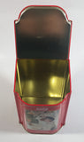 Coca-Cola Coke Soda Pop Drink Beverage Refresh Yourself 5 1/2" Tall Tin Metal Hinged Lid Container