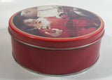 1986 Coca-Cola Coke Soda Pop Drink Beverage Christmas Holiday Santa Claus with Themed 7" Diameter Tin Metal Round Container