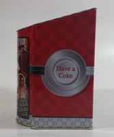 Coca-Cola Coke Soda Pop Drink Beverage Have a Coke 5 1/2" Tall Tin Metal Hinged Lid Container