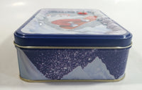 1996 Coca-Cola Coke Soda Pop Drink Beverage Polar Bear Snowboarding Tin Metal Container