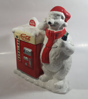 Houston Harvest Drink Coca-Cola In Bottles Coke 10 1/2" Tall Large Vending Machine With Polar Shaped Ceramic Cookie Jar