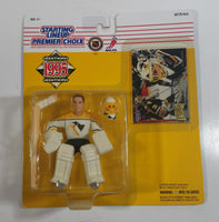 1995 Edition Kenner Hasbro Starting Lineup NHL Ice Hockey Player Goalie Tom Barrasso Pittsburgh Penguins Action Figure and Fleer Ultra Trading Card New in Package