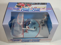 1997 Kenner Hasbro Starting Lineup Freeze Frame One On One NHL Ice Hockey Player Jaromir Jagr Pittsburgh Penguins and Patrick Roy Colorado Avalanche Action Figures New in Box